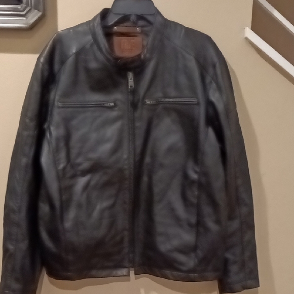 Men's Frye Black Leather Jacket